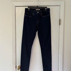 Levi's Women's Navy Skinny Jeans Size 30 Long